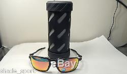 Oakley Men Sunglasses Badman Dark Carbon Ruby Iridium Polarized
