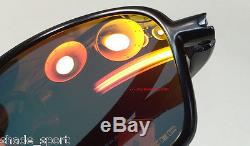 Oakley Men Sunglasses Badman Dark Carbon Ruby Iridium Polarized