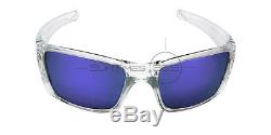 Oakley Men's FUEL CELL Polished Clear Frame / Violet Iridium OO9096-04