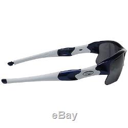 Oakley Men's Flak Jacket XLJ Blue White Black Iridium Sport Sunglasses 03-931