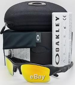 Oakley Men's Flak Jacket XLJ sunglasses Jet Black Fire Iridium 03-899 OO9009