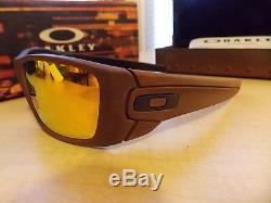 Oakley Men's Fuel Cell Rust Decay/Fire Iridium Polarized Rectangular Sunglasses