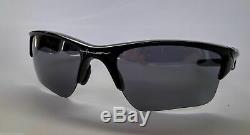Oakley Men's Gradient Half Jacket OO9154-01 Black Wrap Sunglasses NEW & 100% ORG