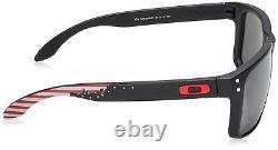 Oakley Men's Holbrook Dark Ink Fade Acetate Frame Chrome Iridium Lens Sunglasses