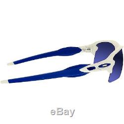Oakley Men's Mirrored Flak OO9188-20 Blue Semi-Rimless Sunglasses