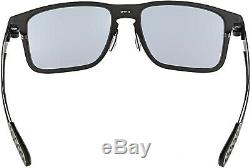 Oakley Men's Mirrored Holbrook Metal OO4123-02 Black Rectangle Sunglasses