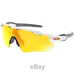 Oakley Men's Mirrored Radar Ev Path OO9208-16 White Semi-Rimless Sunglasses