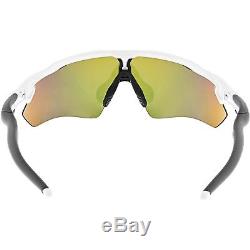 Oakley Men's Mirrored Radar Ev Path OO9208-16 White Semi-Rimless Sunglasses
