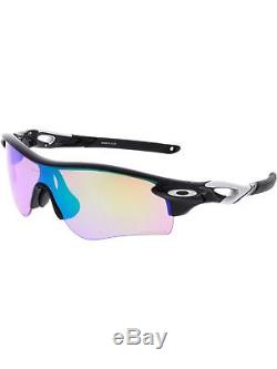 Oakley Men's Mirrored Radarlock OO9206-25 Black Wrap Sunglasses