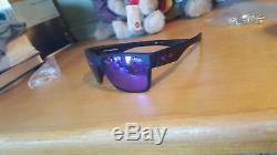 Oakley Men's Mirrored Twoface OO9189-08 Black purple Rectangle Sunglasses