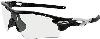 Oakley Men's Photochromatic Radarlock Oo9181-36 Black Semi-rimless Sunglasses