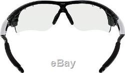 Oakley Men's Photochromatic Radarlock OO9181-36 Black Semi-Rimless Sunglasses
