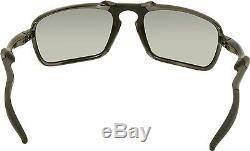 Oakley Men's Polarized Badman OO6020-01 Black Rectangle Sunglasses