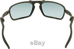 Oakley Men's Polarized Badman OO6020-03 Black Rectangle Sunglasses