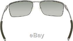 Oakley Men's Polarized Conductor OO4106-02 Grey Rectangle Sunglasses