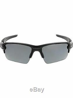 Oakley Men's Polarized Flak 2.0 OO9188-918872-59 Black Wrap Sunglasses