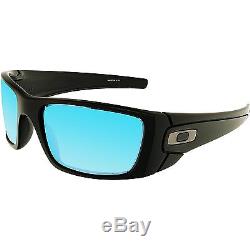 Oakley Men's Polarized Fuel Cell Prizm OO9096-D8 Black Rectangle Sunglasses