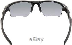 Oakley Men's Polarized Half Jacket 2.0 XL OO9154-05 Black Wrap Sunglasses