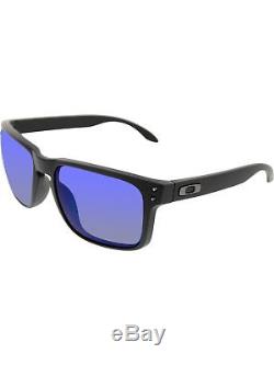 Oakley Men's Polarized Holbrook OO9102-52 Black Square Sunglasses