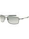 Oakley Men's Polarized Square Wire Oo4075-04 Gunmetal Rectangle Sunglasses