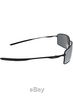 Oakley Men's Polarized Square Wire OO4075-05 Black Sunglasses