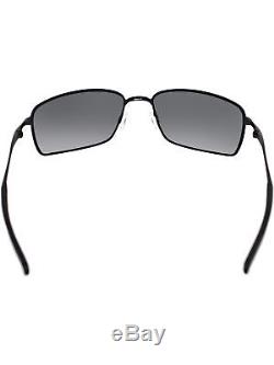 Oakley Men's Polarized Square Wire OO4075-05 Black Sunglasses