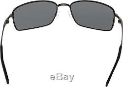 Oakley Men's Polarized Square Wire OO6016-02 Black Rectangle Sunglasses