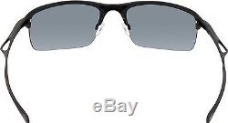 Oakley Men's Polarized Wiretap OO4071-05 Black Semi-Rimless Sunglasses
