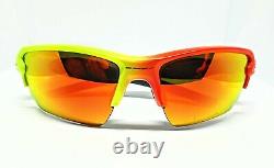 Oakley Men's Prizm FLAK 2.0 Multi-Color Frame Mirrored Lens Design Sunglasses