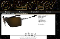 Oakley Men's Probation Brushed Chrome Dark Bronze Lens Sunglasses Rare 4041-04