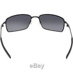 Oakley Men's Square Wire OO4075-01 Black Rectangle Sunglasses
