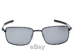 Oakley Men's Square Wire OO4075-01 Black Rectangle Sunglasses OO4075 01
