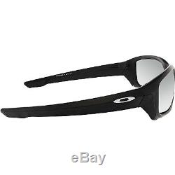 Oakley Men's Straight Link OO9331-14 Black Wrap Sunglasses