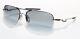 Oakley Men's Tailpin Oo4086-01 Aviator Sunglasses, Lead/black Iridium Lens, 61 M