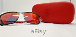 Oakley Men's Tincan Carbon Ferrari Sunglasses Carbon Frame Ruby Iridium Lens OO6