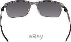 Oakley Men's Tinfoil OO4083-01 Black Rectangle Sunglasses