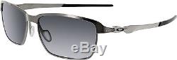 Oakley Men's Tinfoil OO4083-02 Silver Rectangle Sunglasses