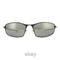 Oakley Men's Whisker Oval Sunglasses Satin Black/Prizm Black