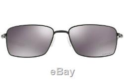 Oakley Men sunglasses Square Wire OO4075-13 Polished Black / PRIZM Black Iridium