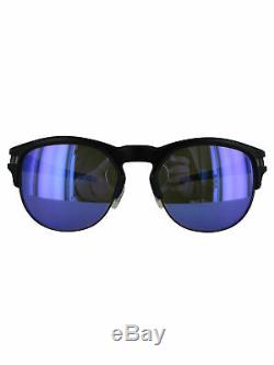 Oakley Mens 9394 Latch Key Semi Rimless Sunglasses, Matte Black/Violet Iridium