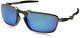 Oakley Mens Badman Oo6020-04 Polarized Iridium Rectangular Sunglasses New