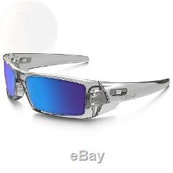 Oakley Mens Gascan Sunglasses Polished Clear/Sapphire Iridium One Size New