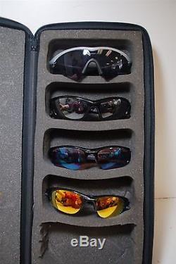 Oakley Mens Set of 4 Sunglasses with Black Collectable Padded Zipper Case