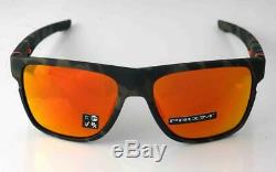 Oakley Mens Sunglasses Crossrange XL Matte Olive Camo Frame Prizm Ruby Lens New