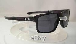 Oakley Mens Sunglasses Sliver F Matte Black Frame Grey Lenses New