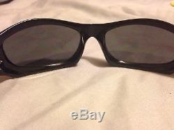 Oakley Monster Dog Polished Black Frame Silver Stealth Lens Sunglasses