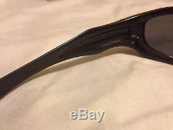 Oakley Monster Dog Polished Black Frame Silver Stealth Lens Sunglasses