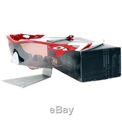 Oakley OCP RADARLOCK RANGE Red White VR28 Black Iridium Custom Mens Sunglasses