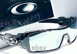 Oakley OIL RIG Black Ghost Text POLARIZED Galaxy CHROME Mirror Sunglass 9081