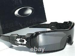 Oakley OIL RIG Black Ghost Text w Black iridium Lens Sunglass 9081 24-058